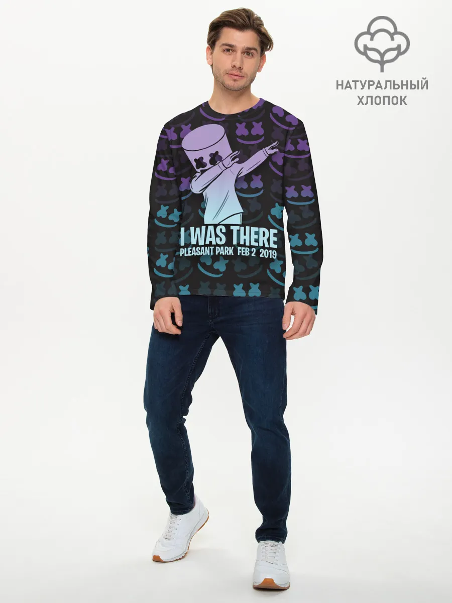 Мужской лонгслив базовый / Fortnite,Marshmello