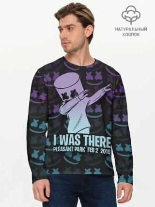 Мужской лонгслив базовый / Fortnite,Marshmello