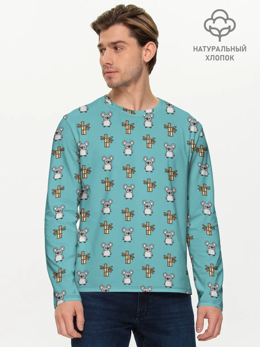 Мужской лонгслив базовый / Koala bambuk