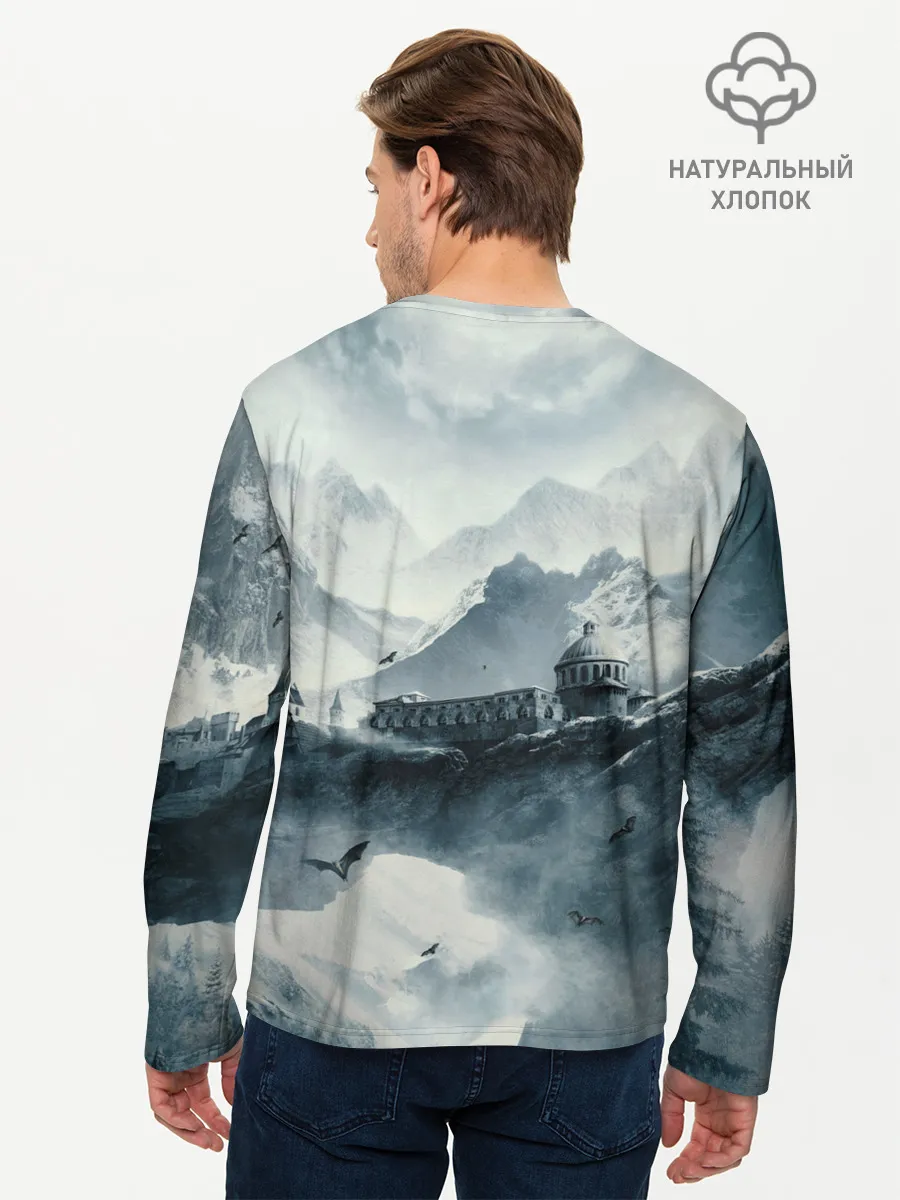 Мужской лонгслив базовый / Skyrim Warrior