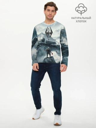 Мужской лонгслив базовый / Skyrim Warrior