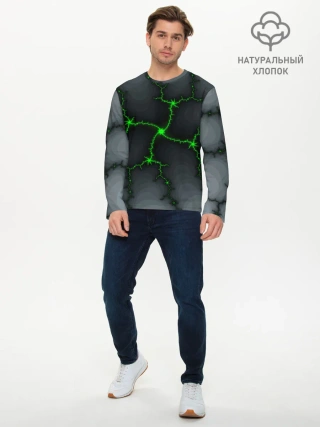 Мужской лонгслив базовый / ABSTRACT LED