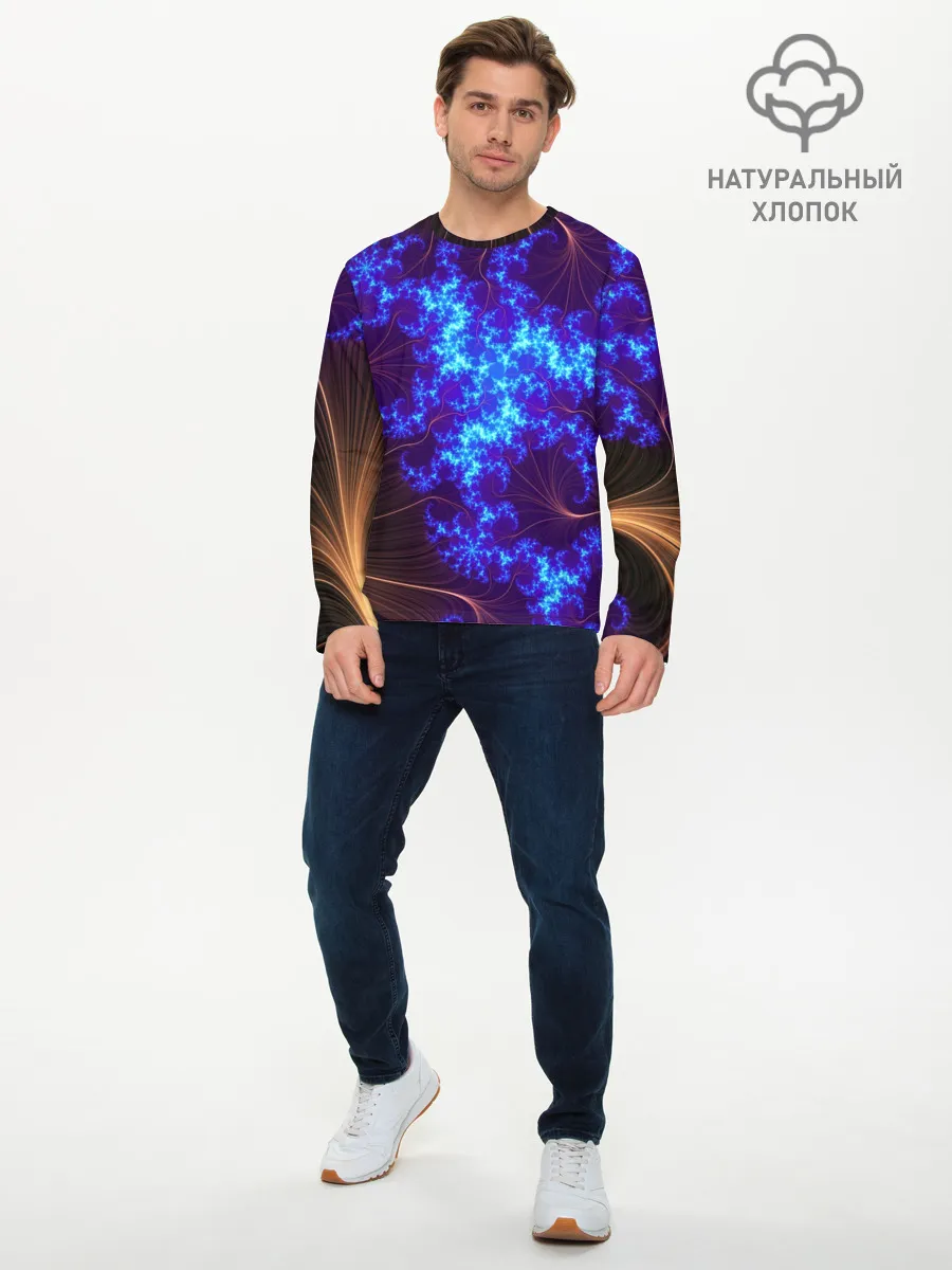 Мужской лонгслив базовый / FRACTAL STORM