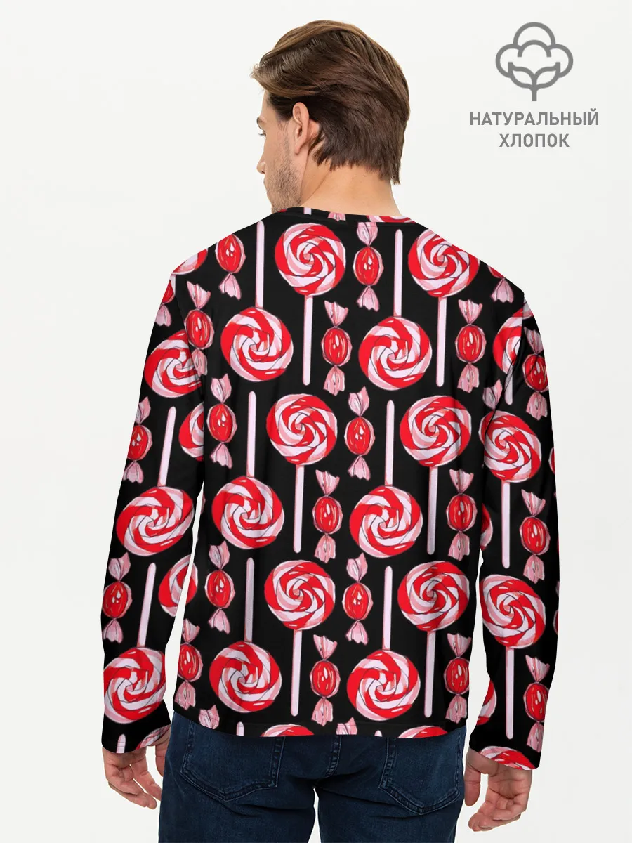 Мужской лонгслив базовый / Леденцы