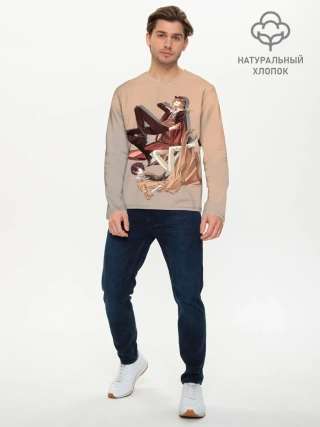 Мужской лонгслив базовый / Дазай и Чуя