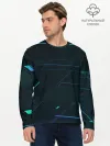 Мужской лонгслив базовый / Modern Geometry
