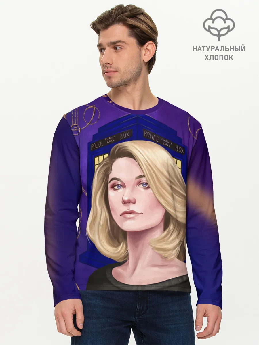 Мужской лонгслив базовый / ДОКТОР КТО