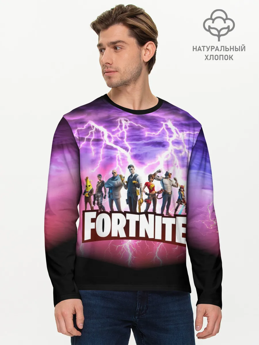 Мужской лонгслив базовый / Fortnite
