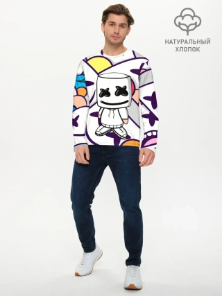 Мужской лонгслив базовый / MARSHMELLO
