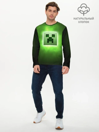 Мужской лонгслив базовый / MINECRAFT | МАЙНКРАФТ