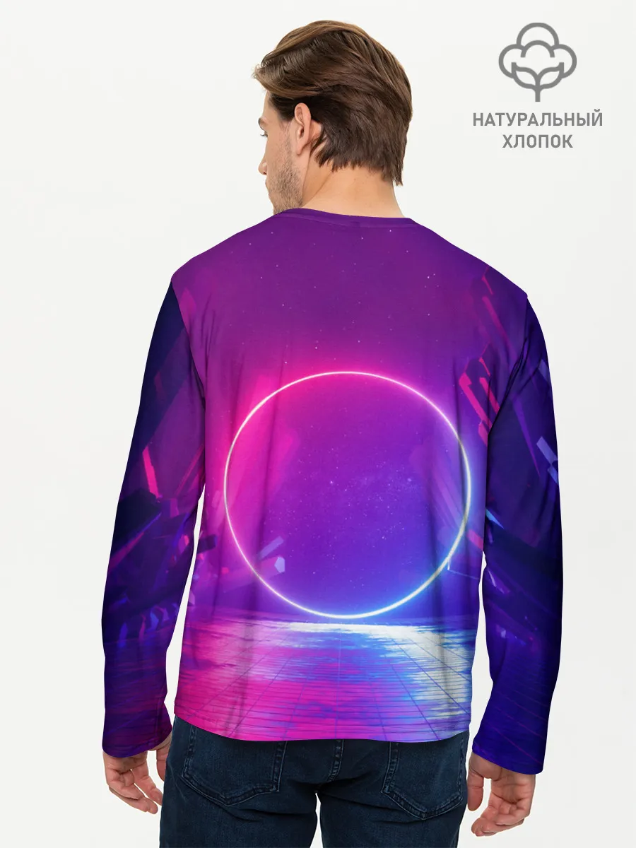 Мужской лонгслив базовый / НЕОНОВЫЙ КРУГ