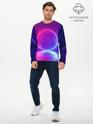 Мужской лонгслив базовый / НЕОНОВЫЙ КРУГ