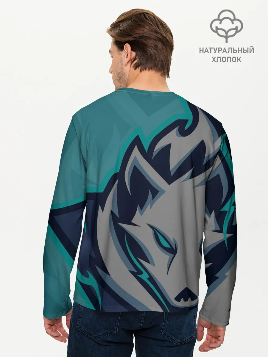 Мужской лонгслив базовый / Форма White wolves