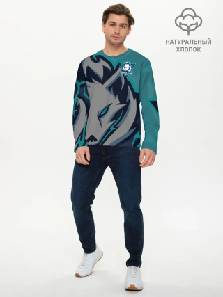 Мужской лонгслив базовый / Форма White wolves