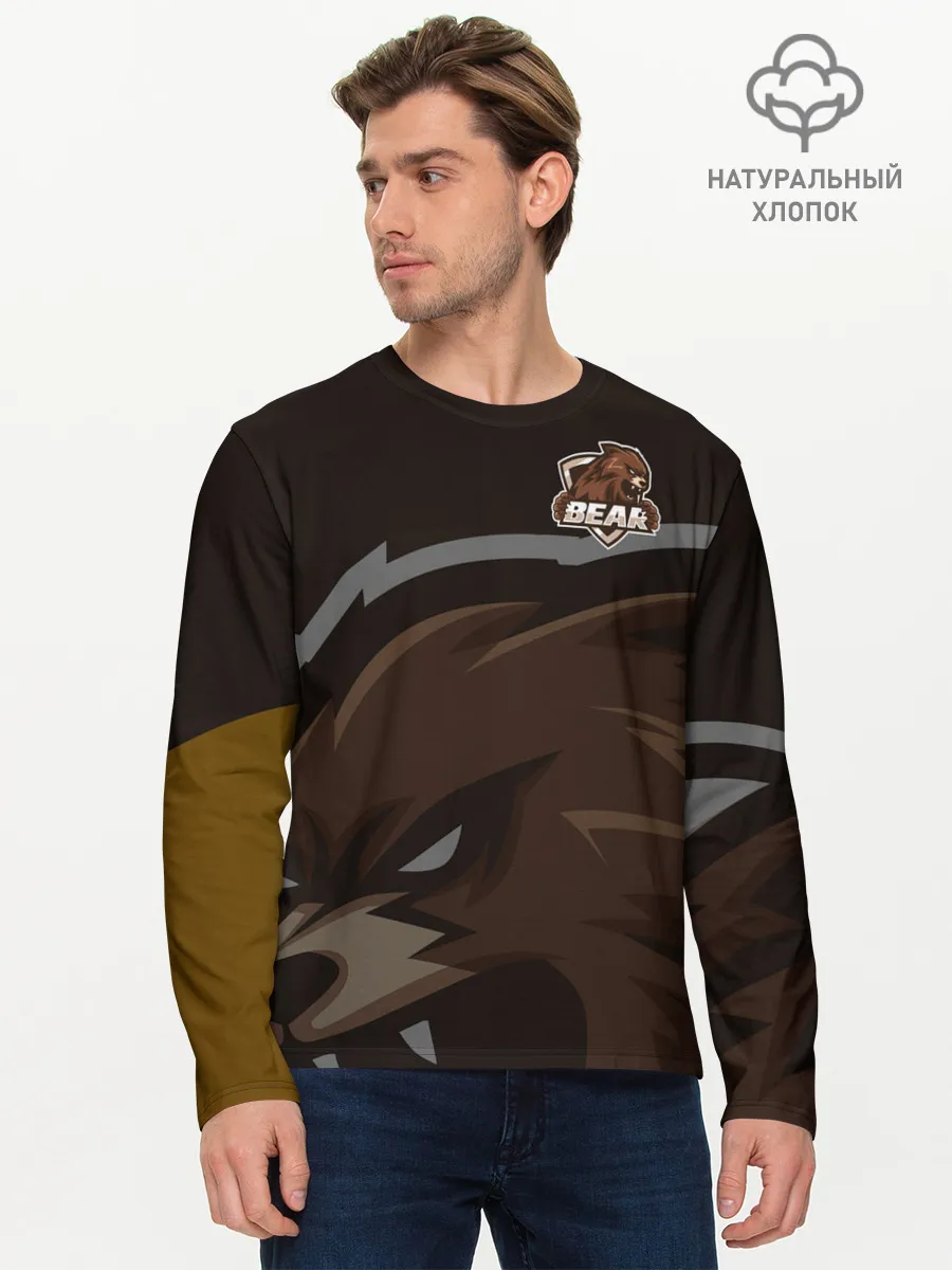 Мужской лонгслив базовый / Форма Bear