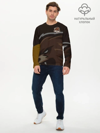 Мужской лонгслив базовый / Форма Bear