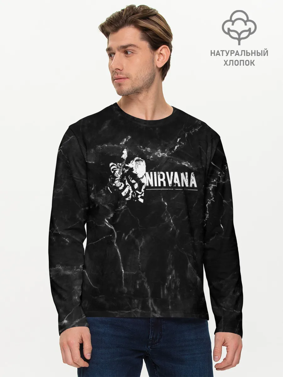 Мужской лонгслив базовый / NIRVANA