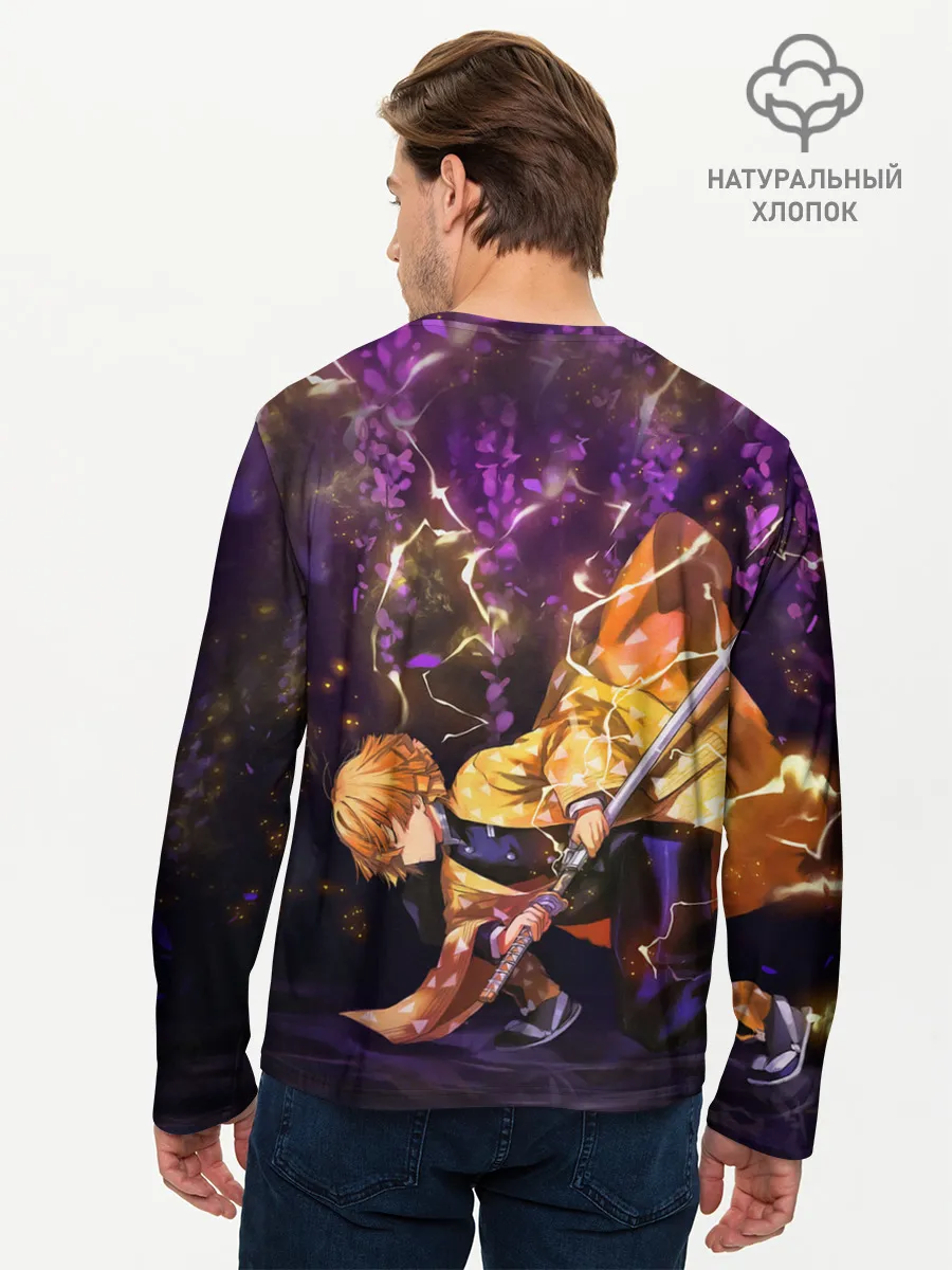 Мужской лонгслив базовый / Kimetsu no yaiba готовится
