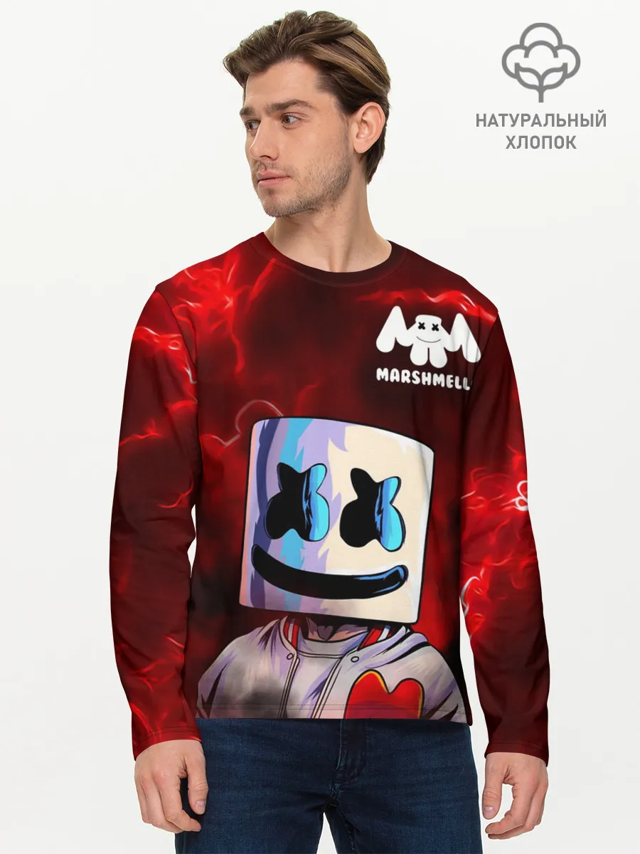 Мужской лонгслив базовый / MARSHMELLO