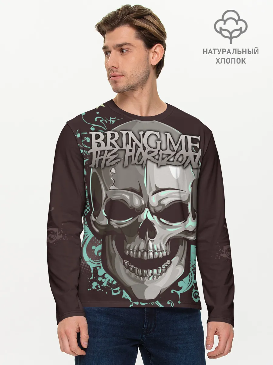 Мужской лонгслив базовый / Bring Me the Horizon