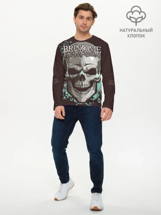 Мужской лонгслив базовый / Bring Me the Horizon