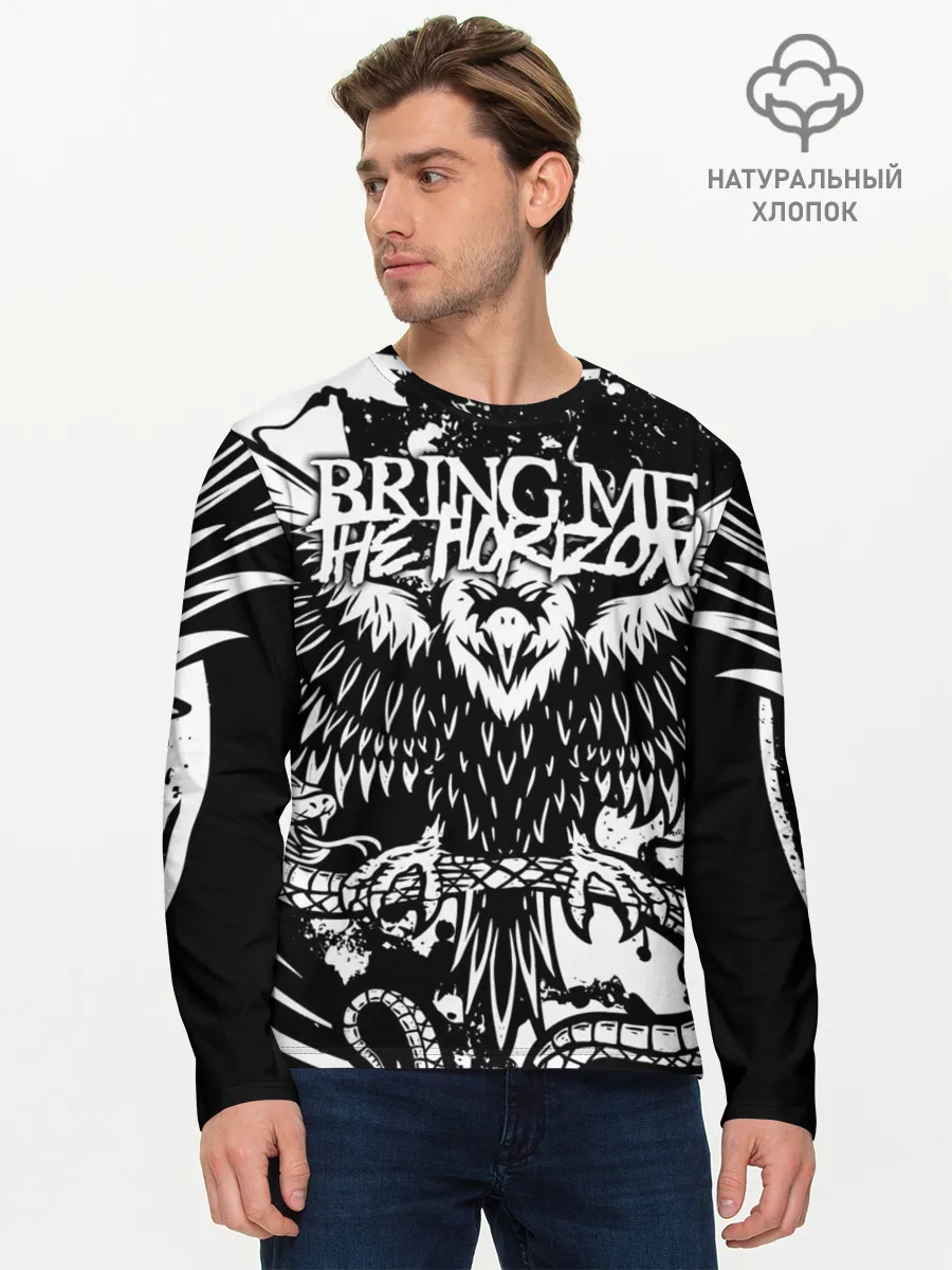 Мужской лонгслив базовый / Bring Me the Horizon