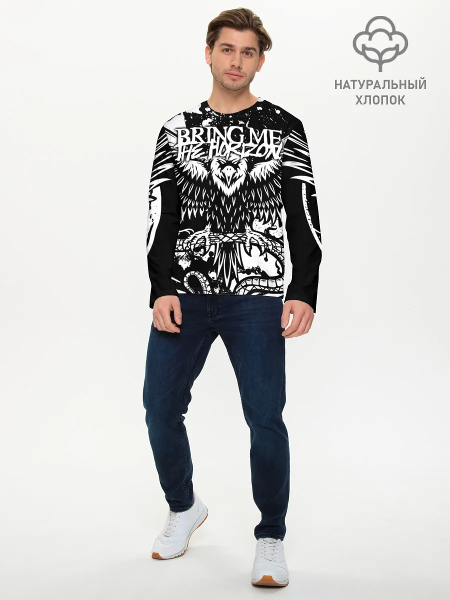 Мужской лонгслив базовый / Bring Me the Horizon