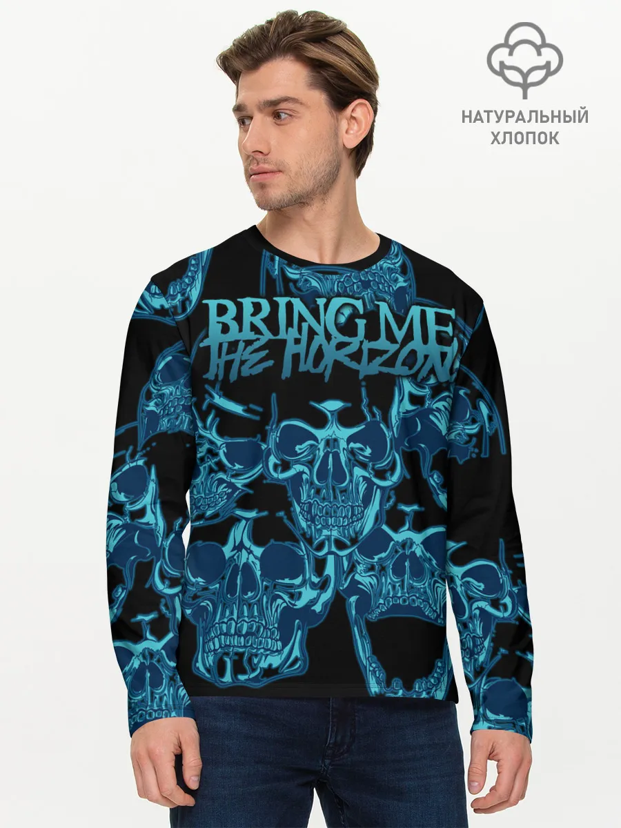 Мужской лонгслив базовый / Bring Me the Horizon