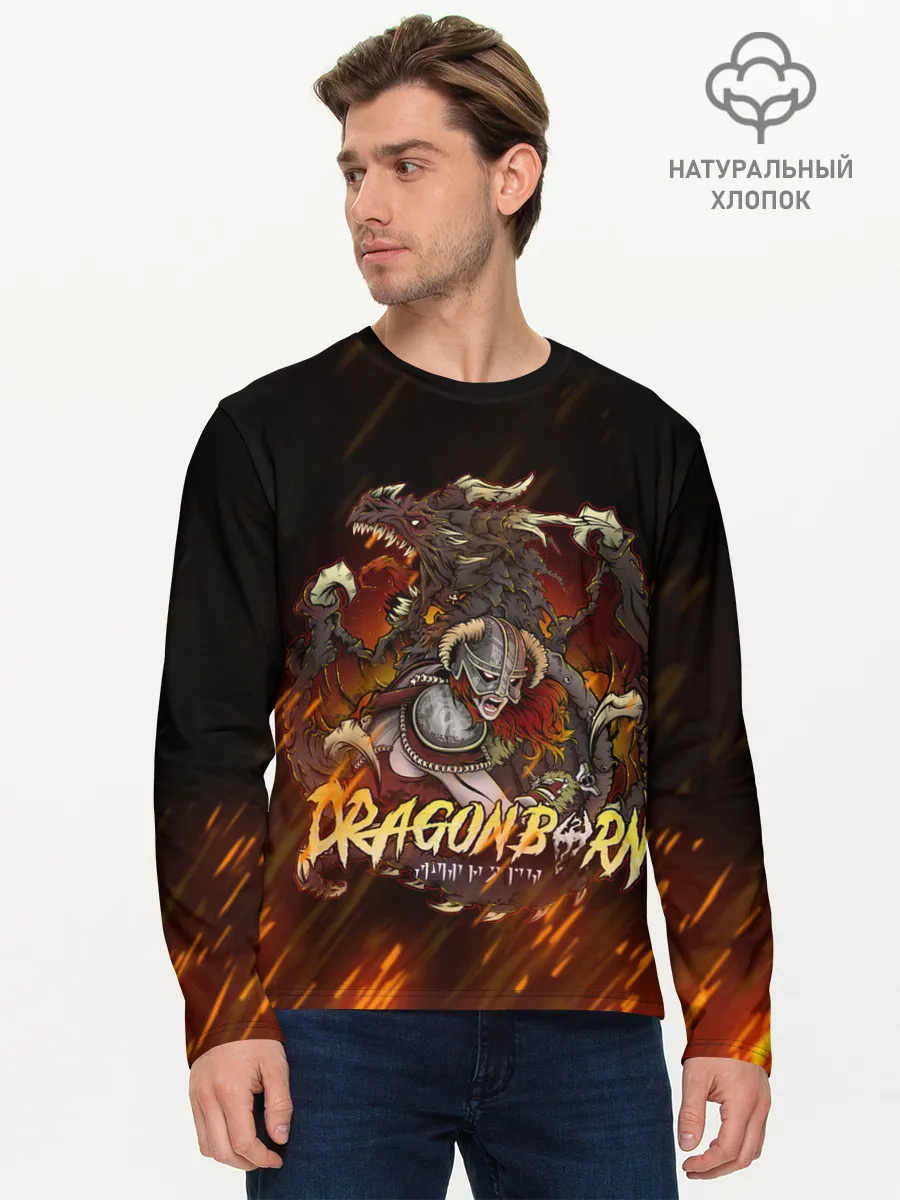 Мужской лонгслив базовый / THE ELDER SCROLLS