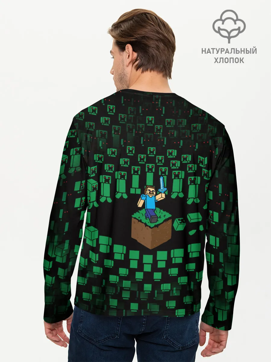 Мужской лонгслив базовый / MINECRAFT