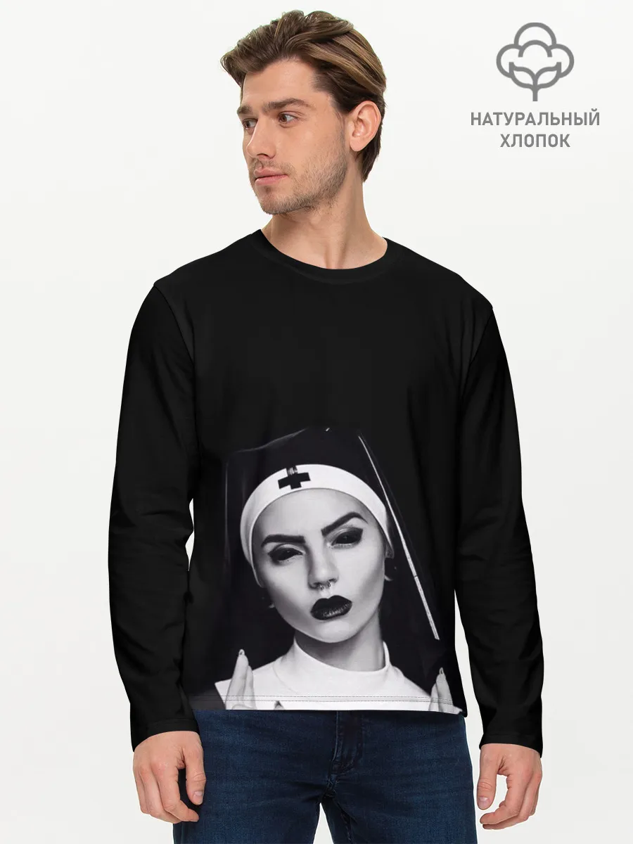 Мужской лонгслив базовый / МОНАХИНЯ