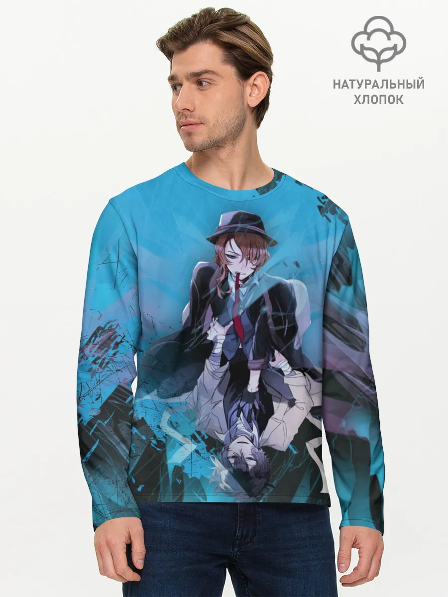Мужской лонгслив базовый / Osamu and Chuya