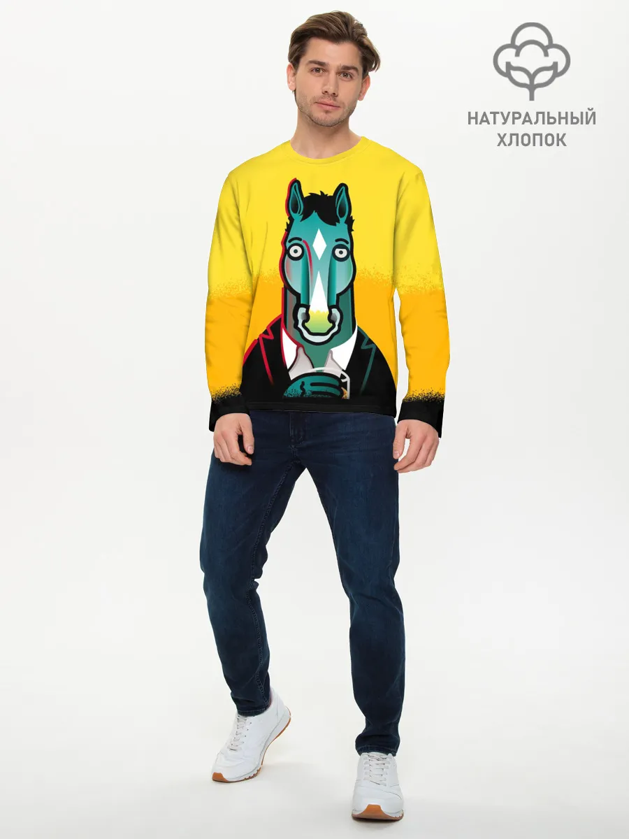 Мужской лонгслив базовый / BoJack Horseman