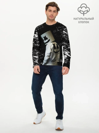 Мужской лонгслив базовый / Marshmello