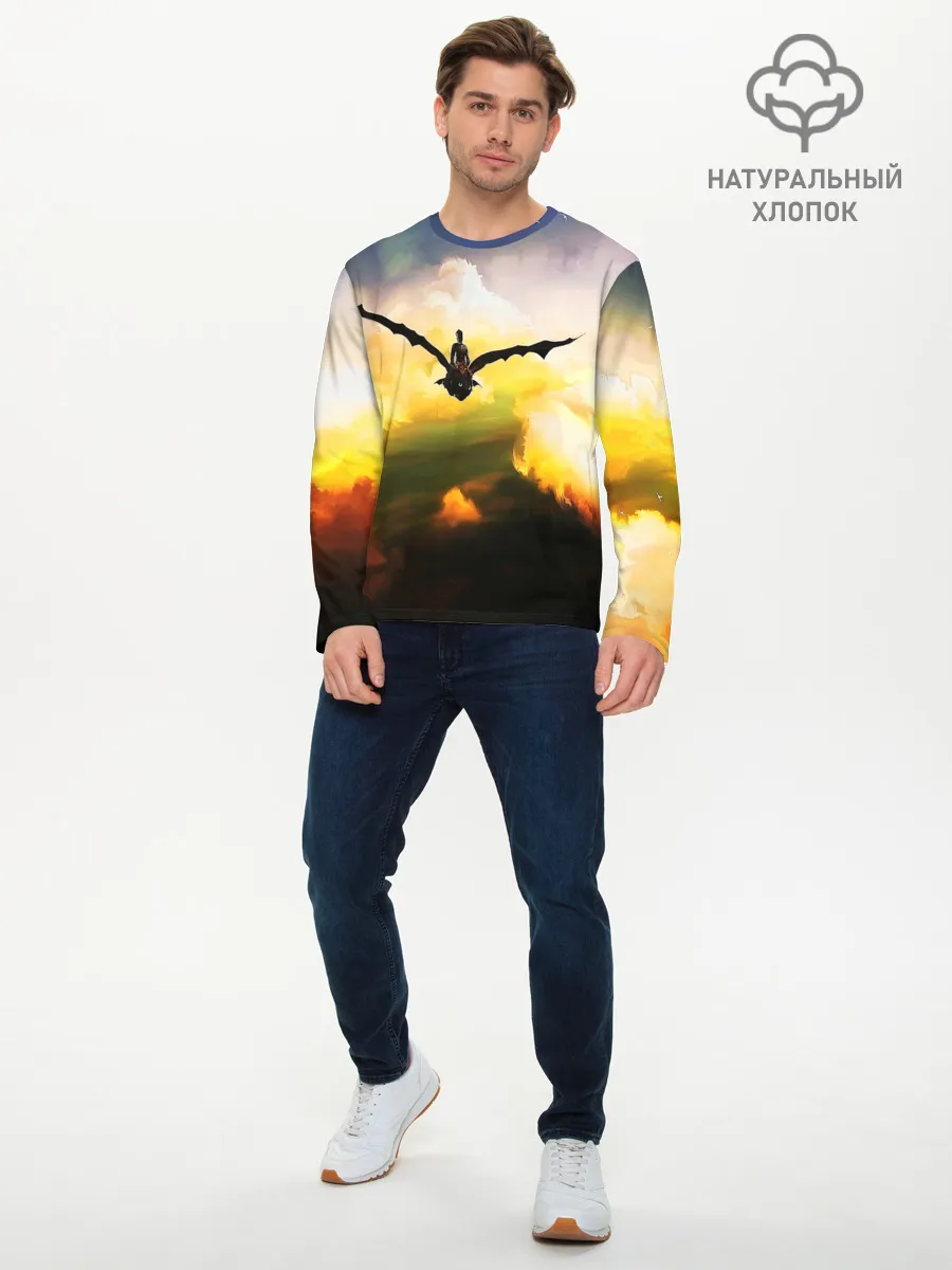 Мужской лонгслив базовый / Как приручить дракона