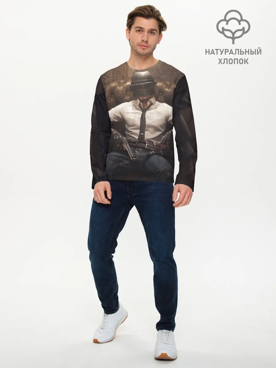 Мужской лонгслив базовый / PUBG