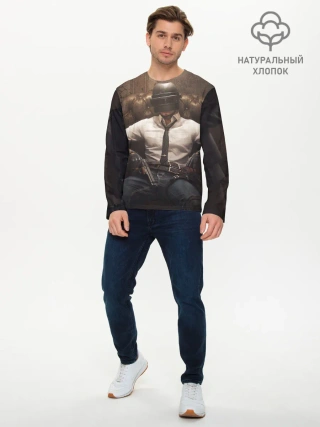 Мужской лонгслив базовый / PUBG