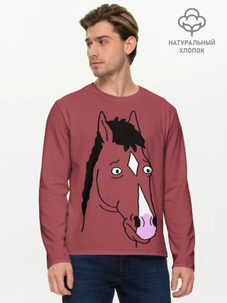 Мужской лонгслив базовый / BoJack Horseman