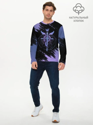 Мужской лонгслив базовый / Стальной алхимик | Fullmetal Alchemist