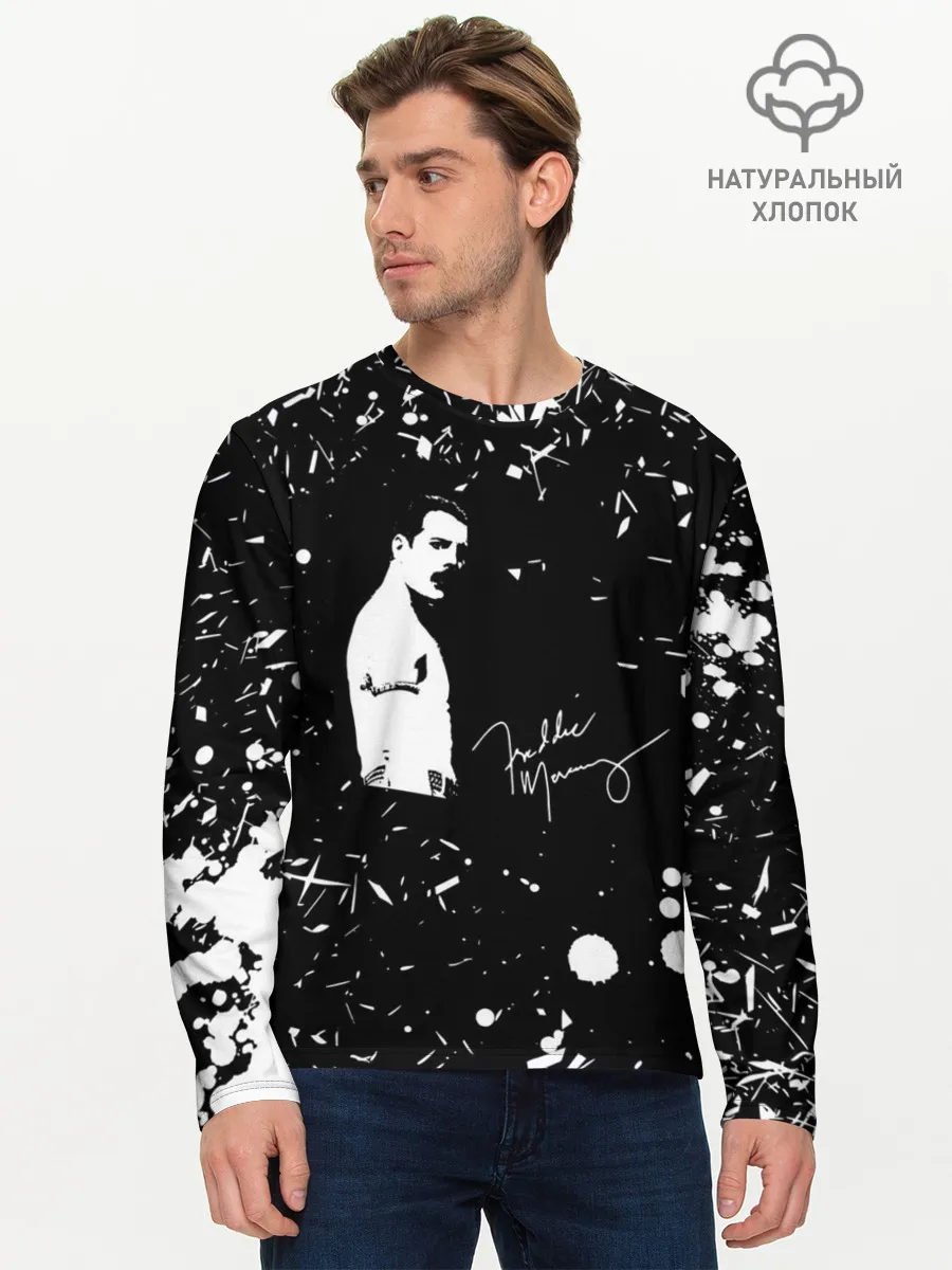 Мужской лонгслив базовый / Queen