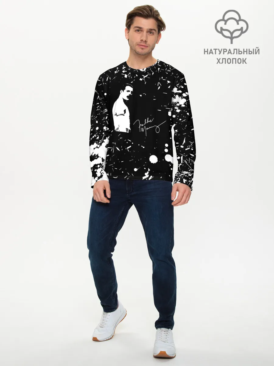 Мужской лонгслив базовый / Queen