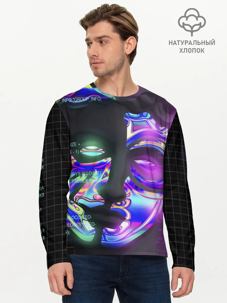 Мужской лонгслив базовый / Chrome Effect