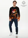 Мужской лонгслив базовый / Burning Kamado