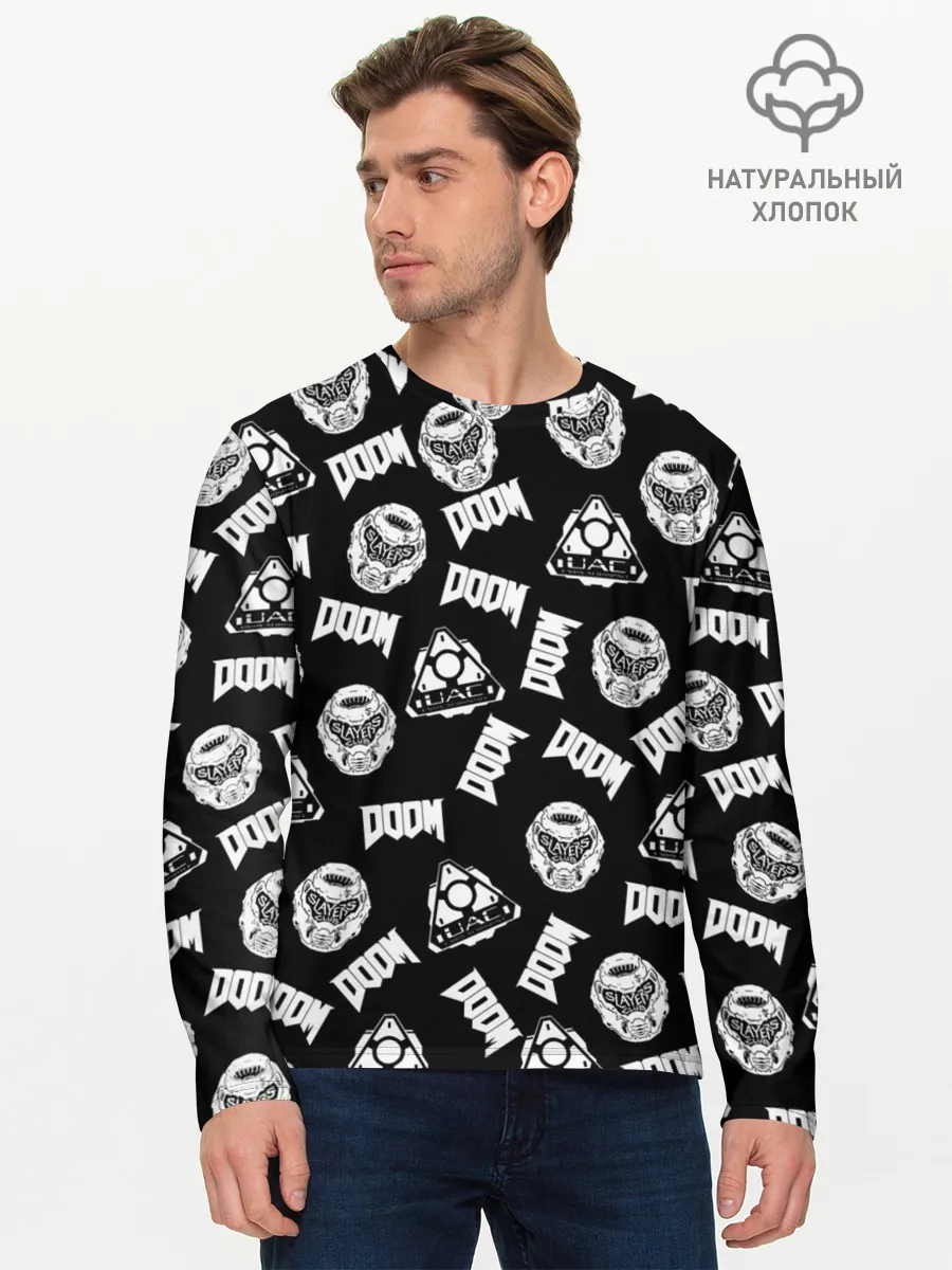 Мужской лонгслив базовый / Doom Eternal