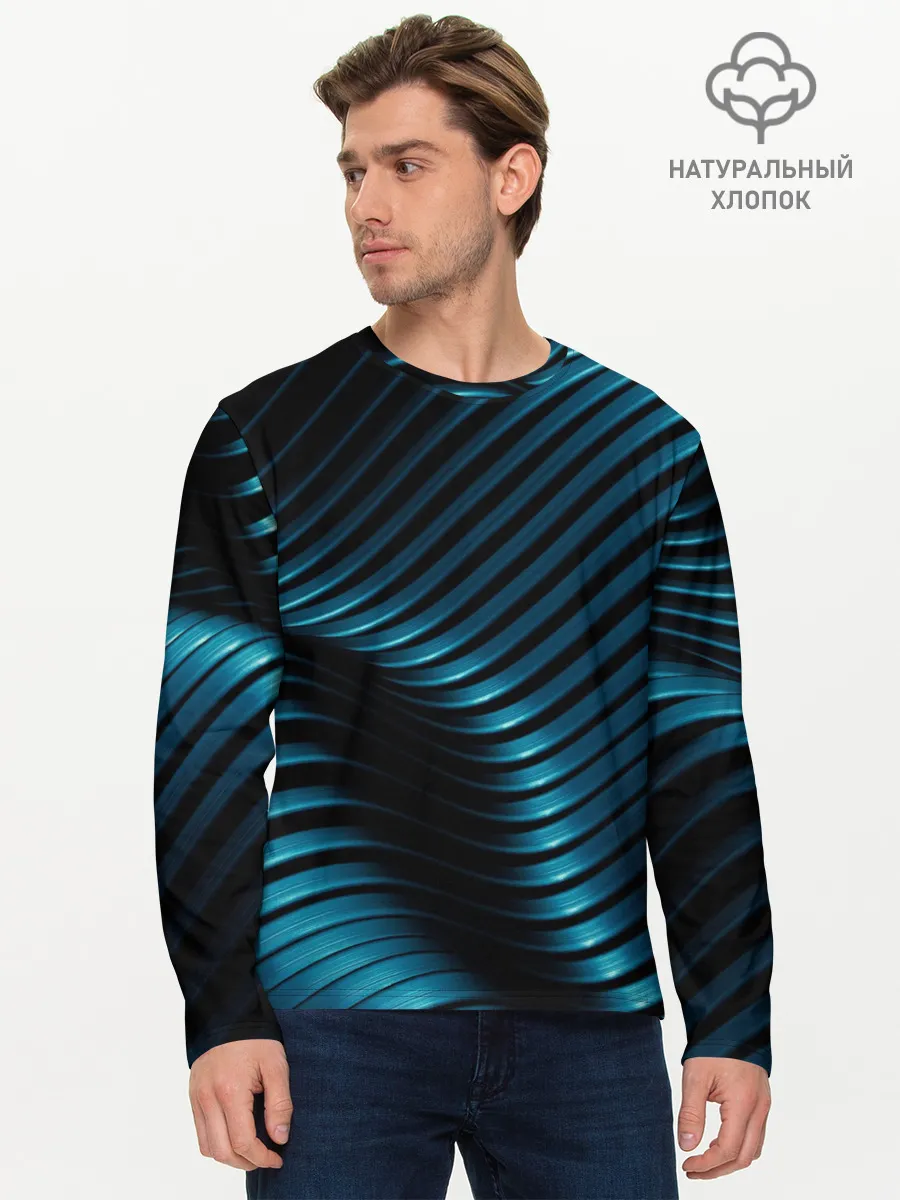Мужской лонгслив базовый / Плавность,