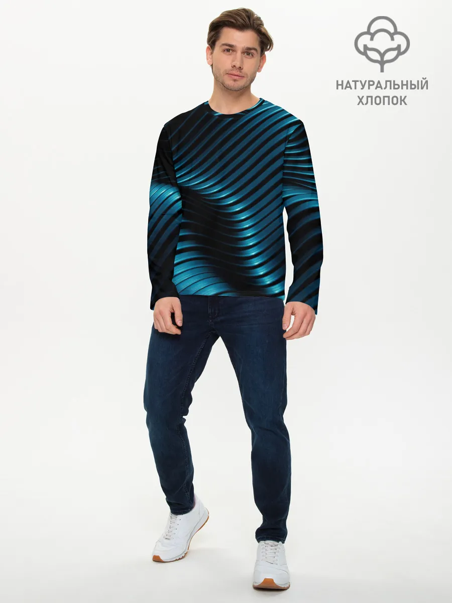 Мужской лонгслив базовый / Плавность,