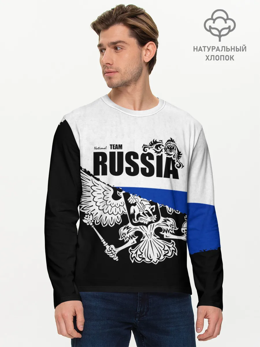 Мужской лонгслив базовый / Russia