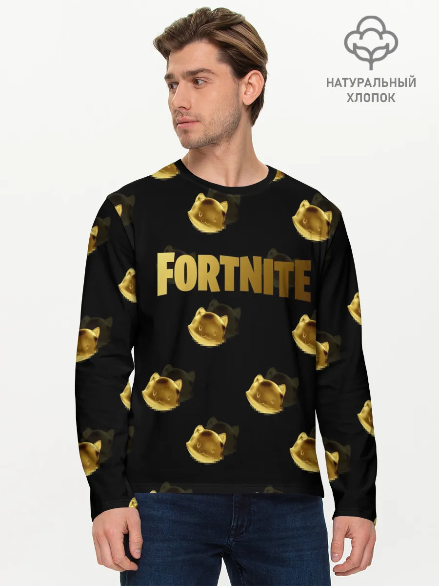 Мужской лонгслив базовый / Fortnite gold