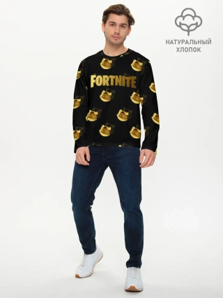 Мужской лонгслив базовый / Fortnite gold