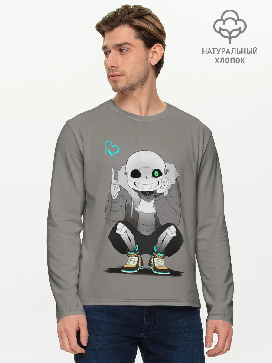 Мужской лонгслив базовый / UNDERTALE
